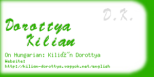 dorottya kilian business card